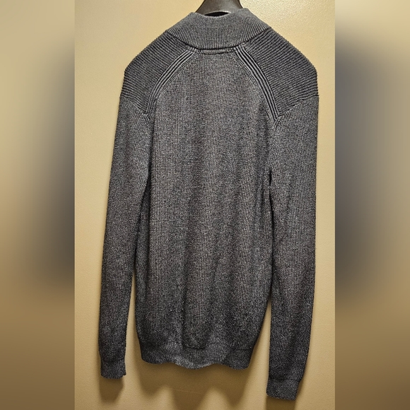 Ted Baker London Gray Stach Quarter Zip Sweater - Size 5 (XL) - Picture 2 of 13